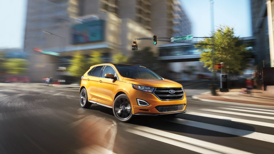 2016 Ford Edge Bronze Fire Titanium Front Exterior